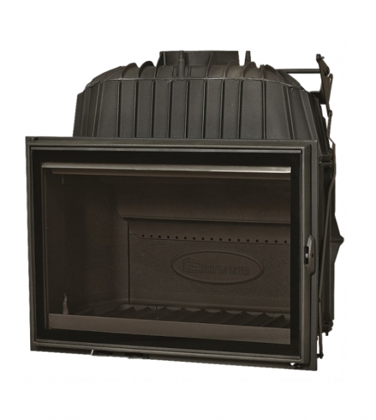 Zestaw kominek powietrzny stalowy KRATKI LUCY BLACK 12 kW Ø 200 z akcesoriami id 2180 cbs - Zestaw kominek powietrzny stalowy KRATKI LUCY BLACK 12 kW Ø 200 z akcesoriami